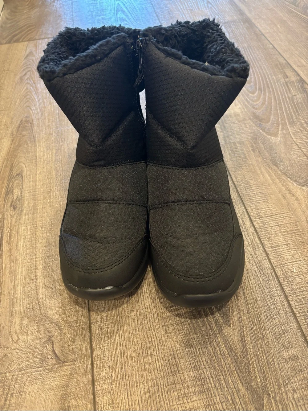 NEW Northside Presley Black Faux Fur Winter Boots Kids Size 1